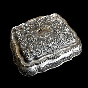 Vintage Silver Jewelry Box